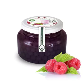 Perlas de fruta té boba frambuesa