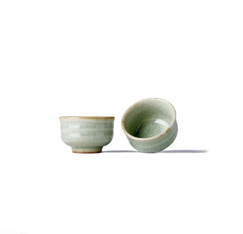 MINO YAKI OCHOKO vaso sake licor nihonshu celadón GIFU 35 ml