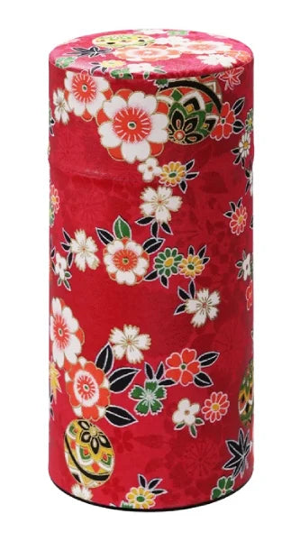 YUZEN WASHI latas almacenamiento té TEA CADDY