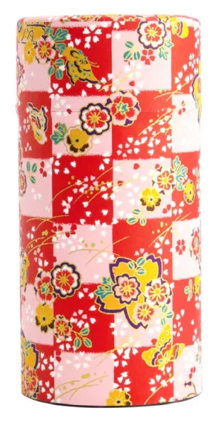 YUZEN WASHI latas almacenamiento té TEA CADDY