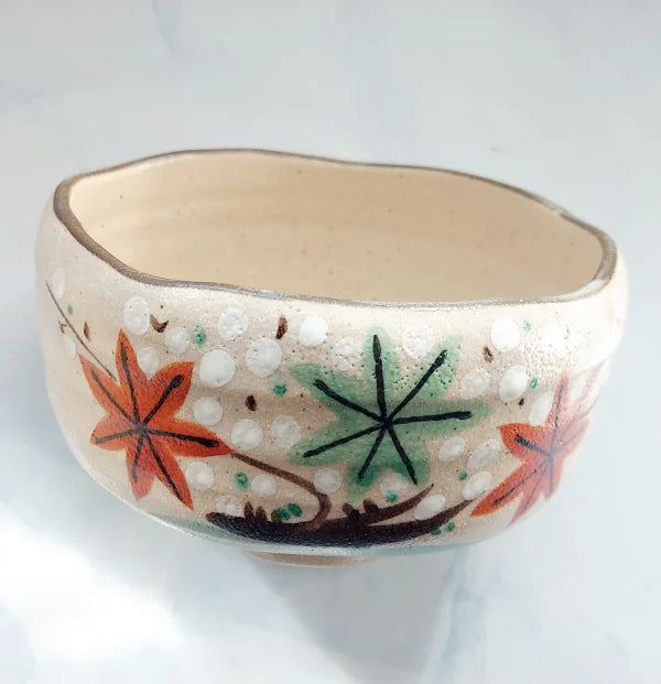 MATCHA bol cuenco chawan Minoyaki MOMIJI 250 ml