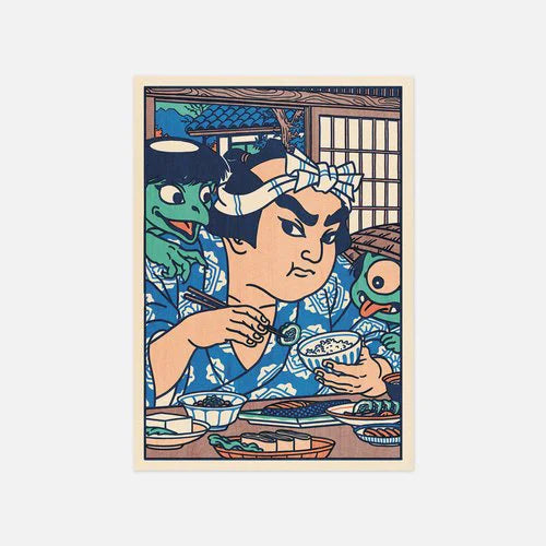 JAPÓN RETRO postales ilustradas originales A6