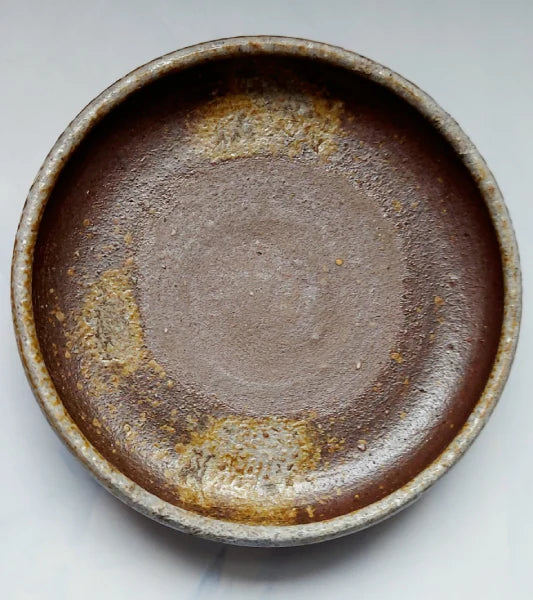 BIZEN plato mamesara botamochi cerámica sin esmaltar SHIBAOKA MASASHI