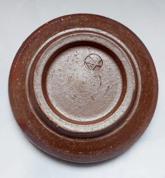 BIZEN plato mamesara botamochi cerámica sin esmaltar SHIBAOKA MASASHI