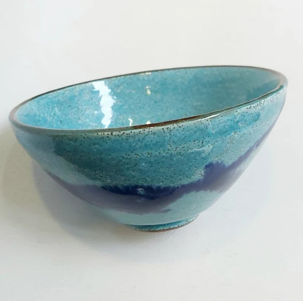 MINOYAKI MATCHA cuenco chawan AO NAGASHI 250 ml GIFU