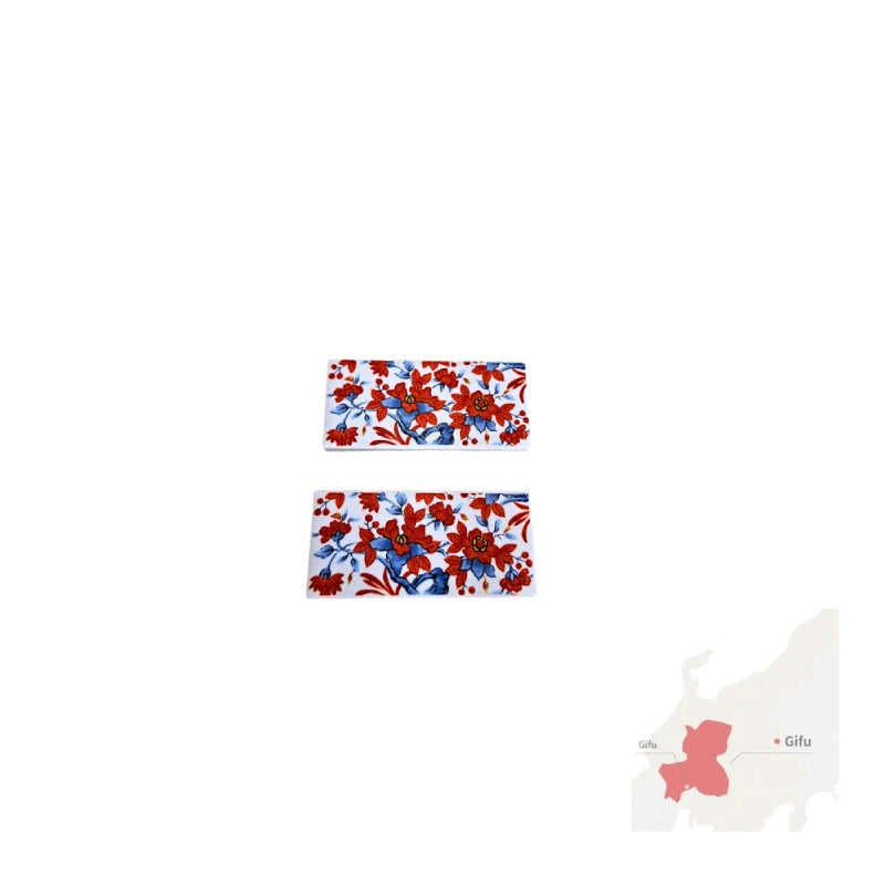 HASHIOKI soporte palillos rectangulares cerámica esmaltada MINO YAKI