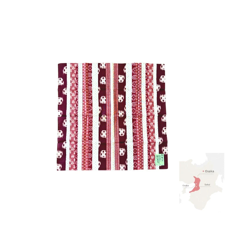 HANKACHI pañuelo estampado japonés fibra natural 100% algodón diseño KASURI 50 x 50 cm