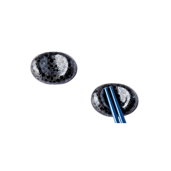 HASHIOKI soporte palillos chashaku cerámica esmaltada MINO YAKI