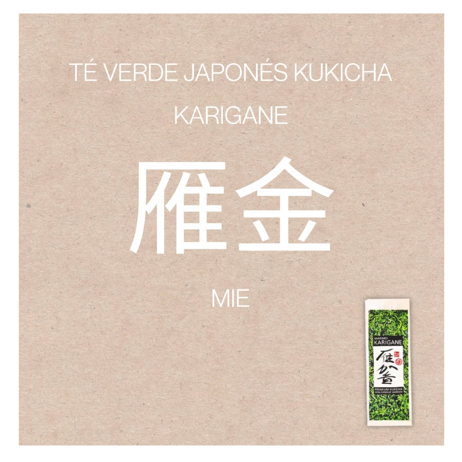 PREORDEN TÉ VERDE KARIGANE kukicha orgánico 2026 familia HAYASHI MIE 100 g