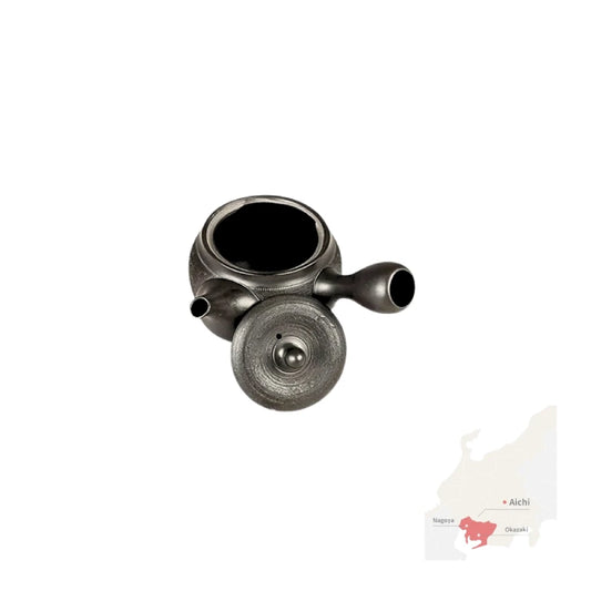 PREORDEN TOKONAME YAKI tetera japonesa yokode kyusu gyokkō NEGRO 340 ml