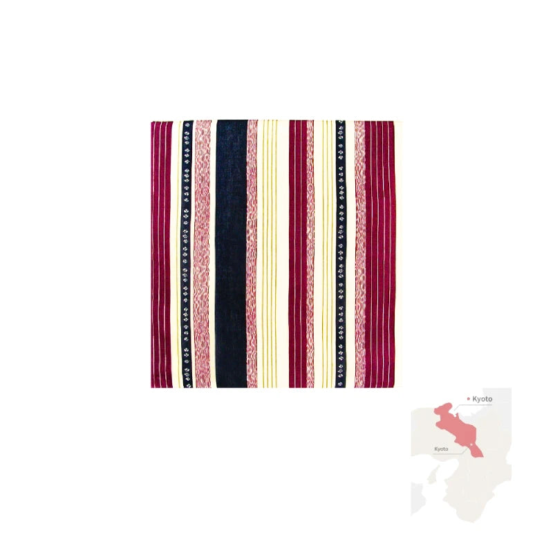 HANKACHI pañuelo estampado retro showa japonés fibra natural 100% algodón diseño KIMONO 50 x 50 cm