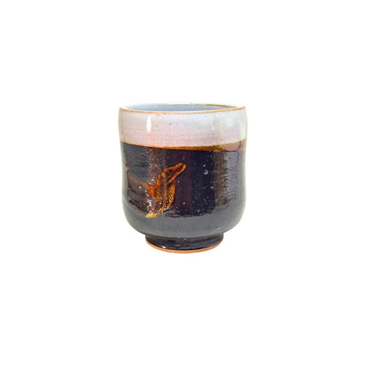 IWAMI YAKI vaso yunomi cerámica esmaltada tradicional 300 ml