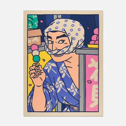 JAPÓN RETRO postales ilustradas originales A6