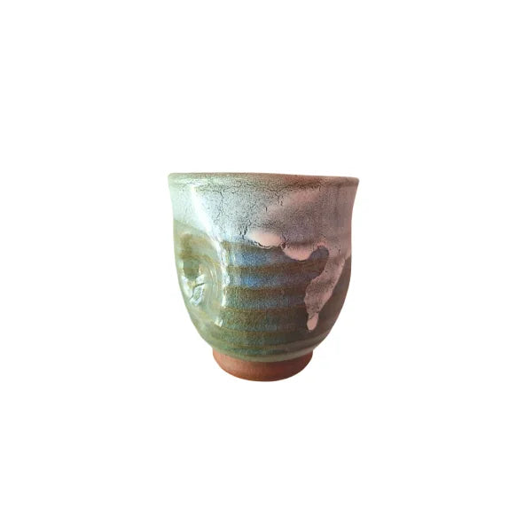 HAGI YAKI vaso yunomi Midori cerámica esmaltada HAGIDONO 150 ml