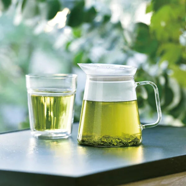 HARIO jarra tetera cristal tapa filtro borosilicato 450 ml