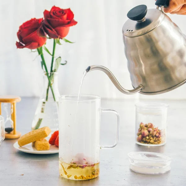 HARIO jarra tetera cristal borosilicato filtro slim 400 ml
