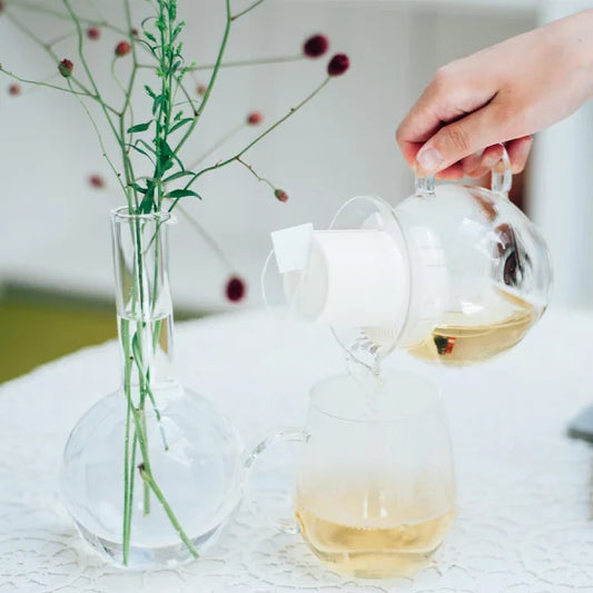 HARIO jarra cristal patentado bolsitas infusiones té 300 ml