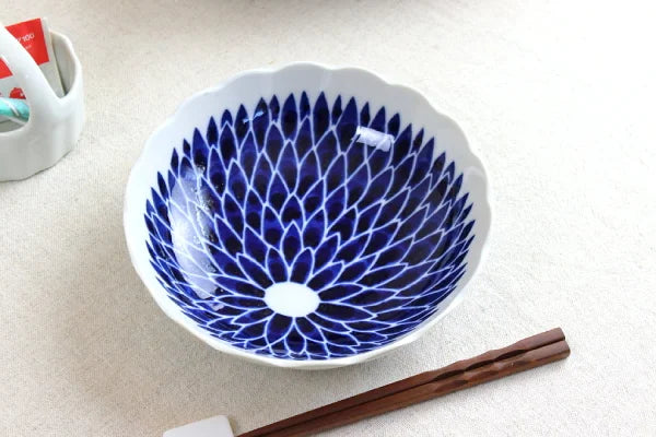 MINO YAKI vajilla japonesa porcelana artesanal KIKU