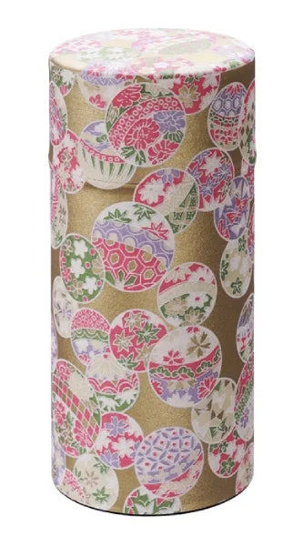 YUZEN WASHI latas almacenamiento té TEA CADDY