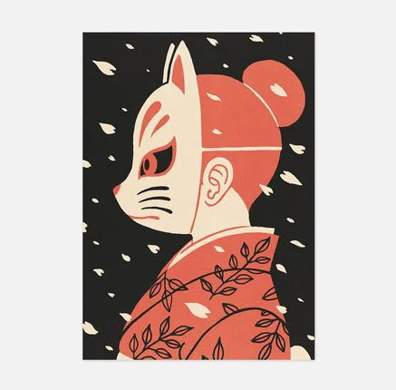 JAPÓN RETRO postales ilustradas originales A6