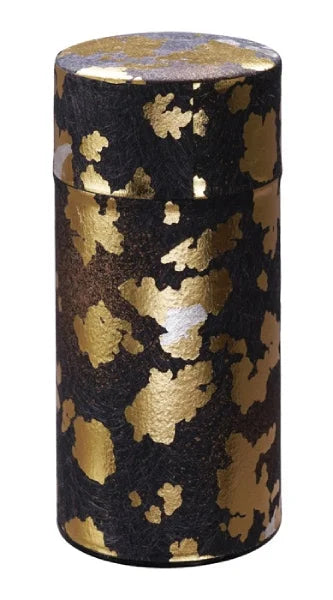 YUZEN WASHI DORADO latas almacenamiento té TEA CADDY