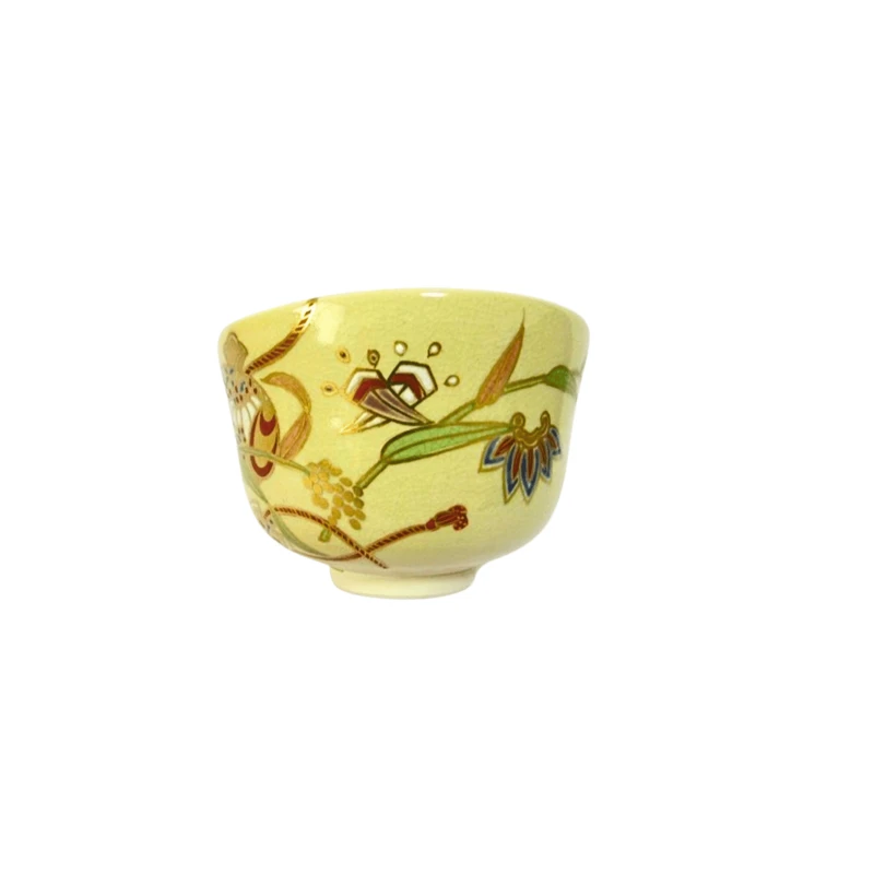 KYO YAKI bol chawan matcha japonés cerámica FUJITANI YOSHIKAZU 300 ml