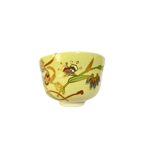 KYO YAKI bol chawan matcha japonés cerámica FUJITANI YOSHIKAZU 300 ml