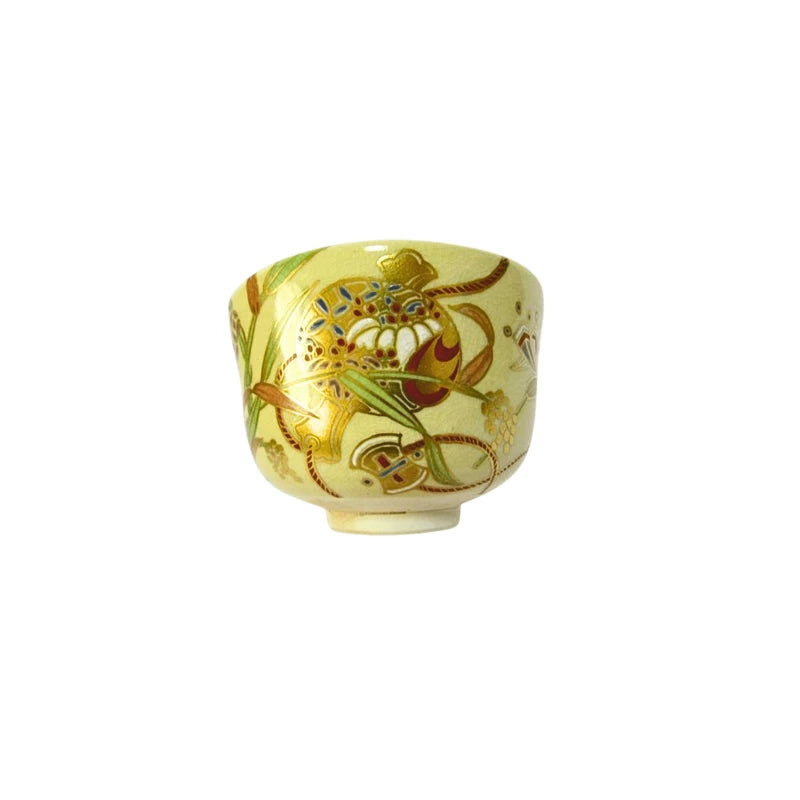 KYO YAKI bol chawan matcha japonés cerámica FUJITANI YOSHIKAZU 300 ml