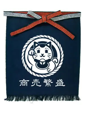 MAEKAKE mandil delantal japonés estampado hecho a mano CANVAS