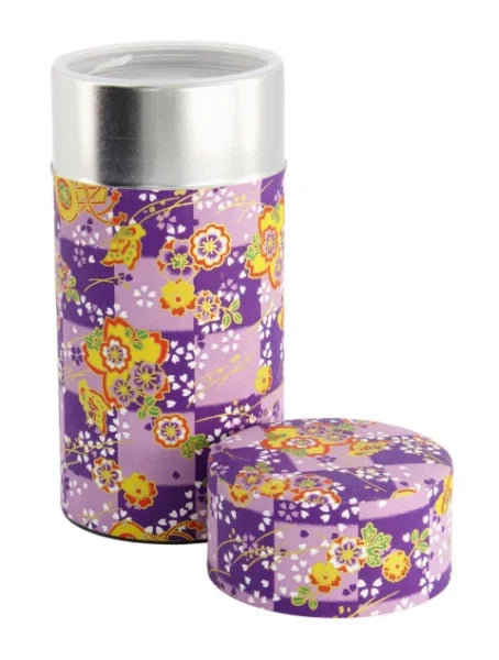 YUZEN WASHI latas almacenamiento té TEA CADDY