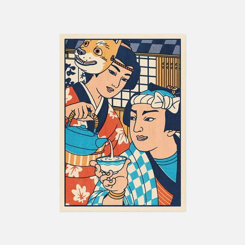 JAPÓN RETRO postales ilustradas originales A6