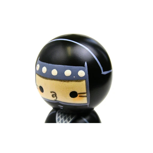 KOKESHI auténtica artesanía japonesa en madera muñeca NINJA