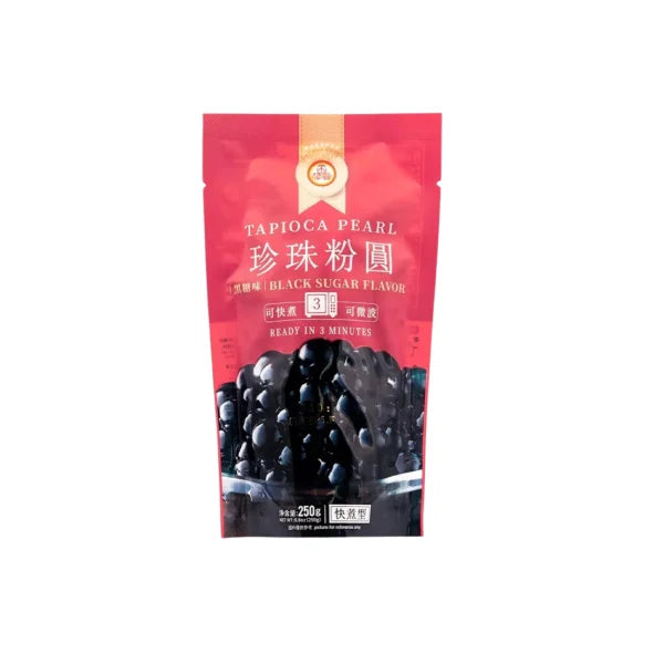 PERLAS TAPIOCA cocción rápida 3 minutos sabor original Wufuyuan TÉ BOBA doypack 250 g
