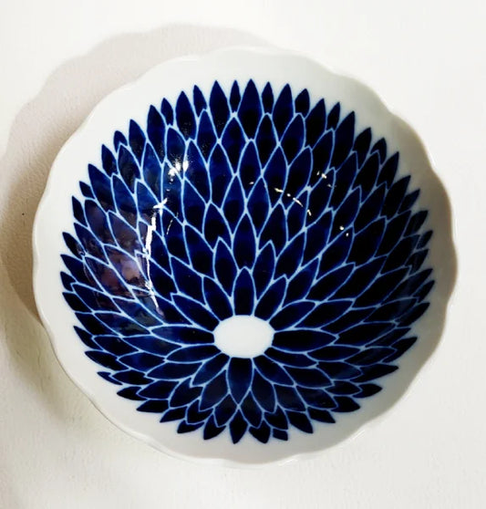 MINO YAKI vajilla japonesa porcelana artesanal KIKU