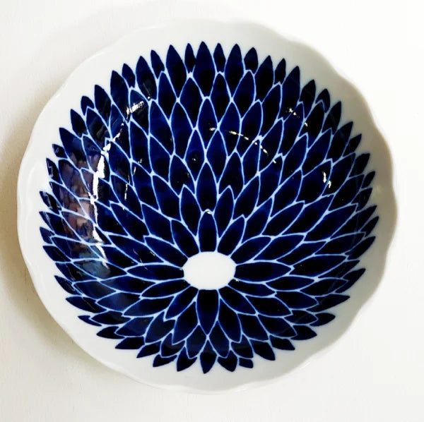MINO YAKI vajilla japonesa porcelana artesanal KIKU