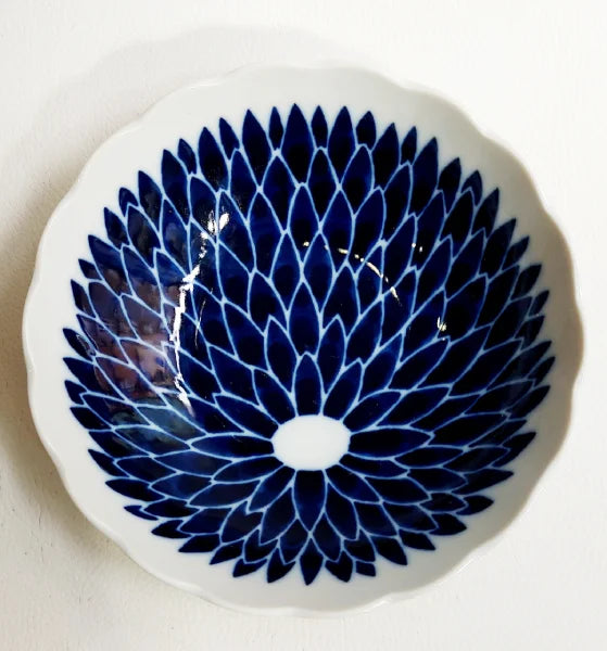 MINO YAKI vajilla japonesa porcelana artesanal KIKU