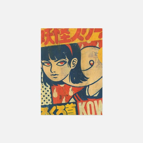 JAPÓN RETRO postales ilustradas originales A6