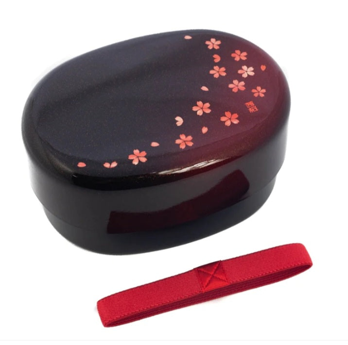 Caja para bento ovalada Sakura