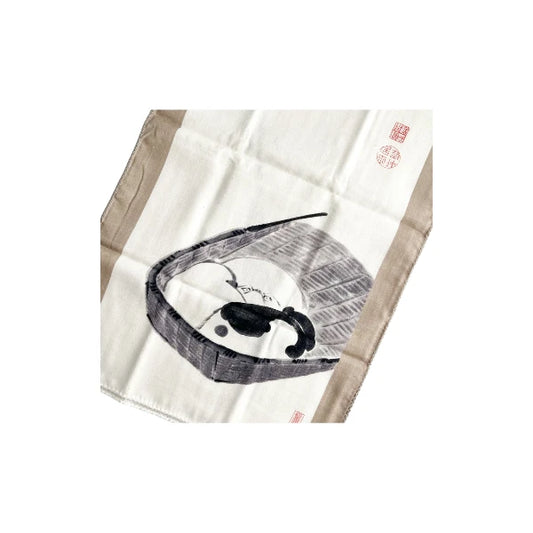 TENUGUI toalla japonesa gasa algodón tejido tradicional kendo SUMIE 34 x 88