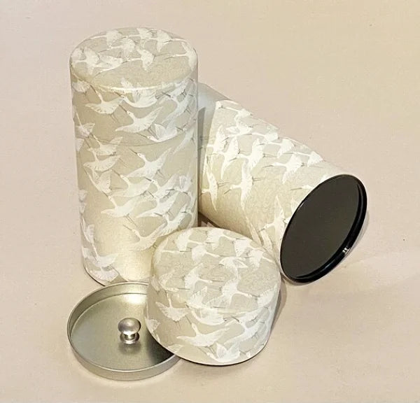 YUZEN WASHI latas almacenamiento té TEA CADDY