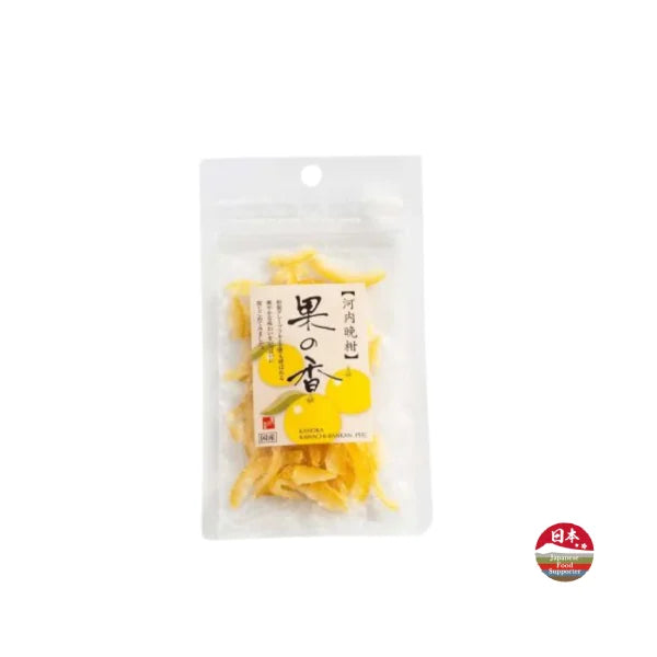 YUZU tiras corteza fruta cítrico confitada EHIME 30 g