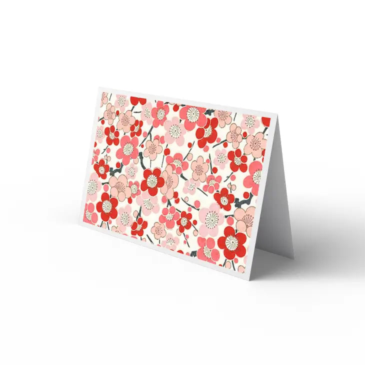 YUZEN WASHI tarjeta felicitación sin mensaje papel morera JAPONÉS