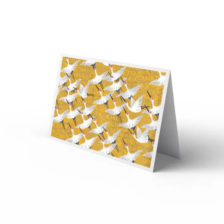 YUZEN WASHI tarjeta felicitación sin mensaje papel morera JAPONÉS