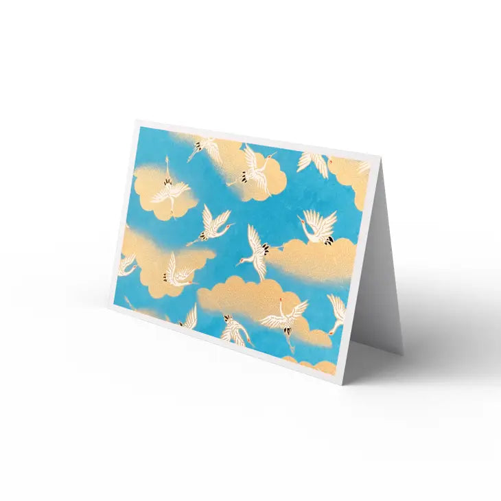 YUZEN WASHI tarjeta felicitación sin mensaje papel morera JAPONÉS