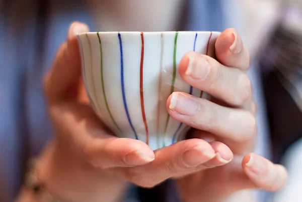 Yunomi taxa vaso cerámica artesanal japonés