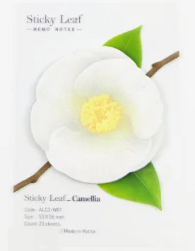 Bloc notas coreano flor de Camelia
