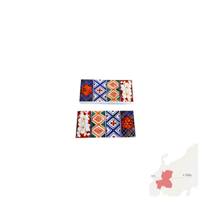 HASHIOKI soporte palillos rectangulares cerámica esmaltada MINO YAKI