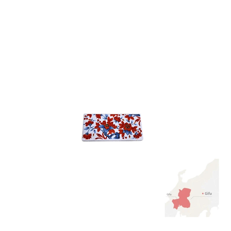 HASHIOKI soporte palillos rectangulares cerámica esmaltada MINO YAKI