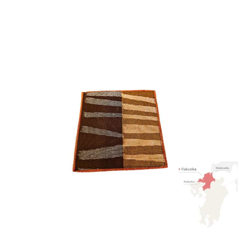 POSAVASOS artesanía textil japonesa tradicional KURUME KASURI  10 x 10 cm