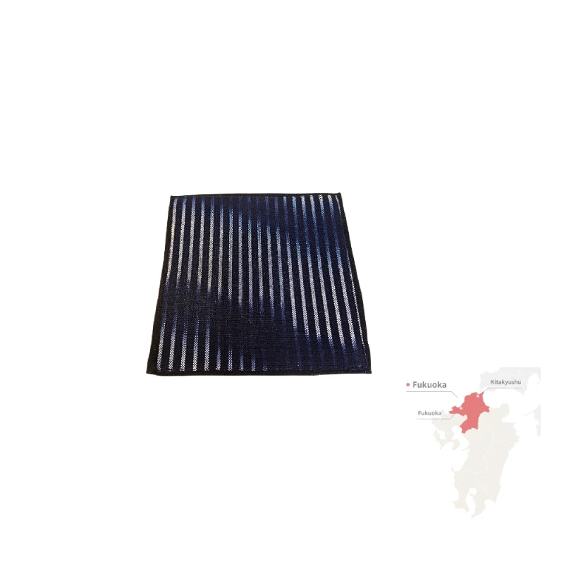 POSAVASOS artesanía textil japonesa tradicional KURUME KASURI  10 x 10 cm